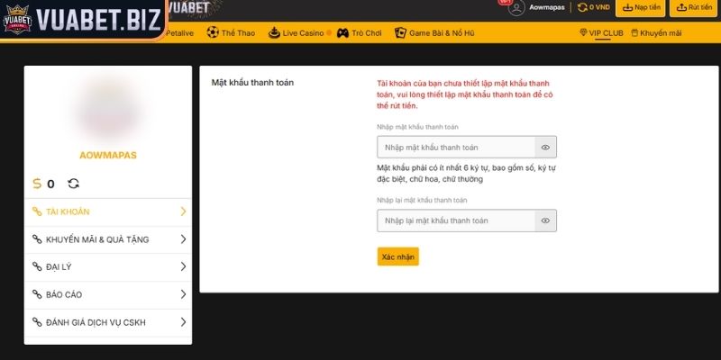 Rút Tiền Vuabet - Hướng Dẫn Chi Tiết Và An Toàn Cho Hội Viên 3 Kiểm tra ví tiền